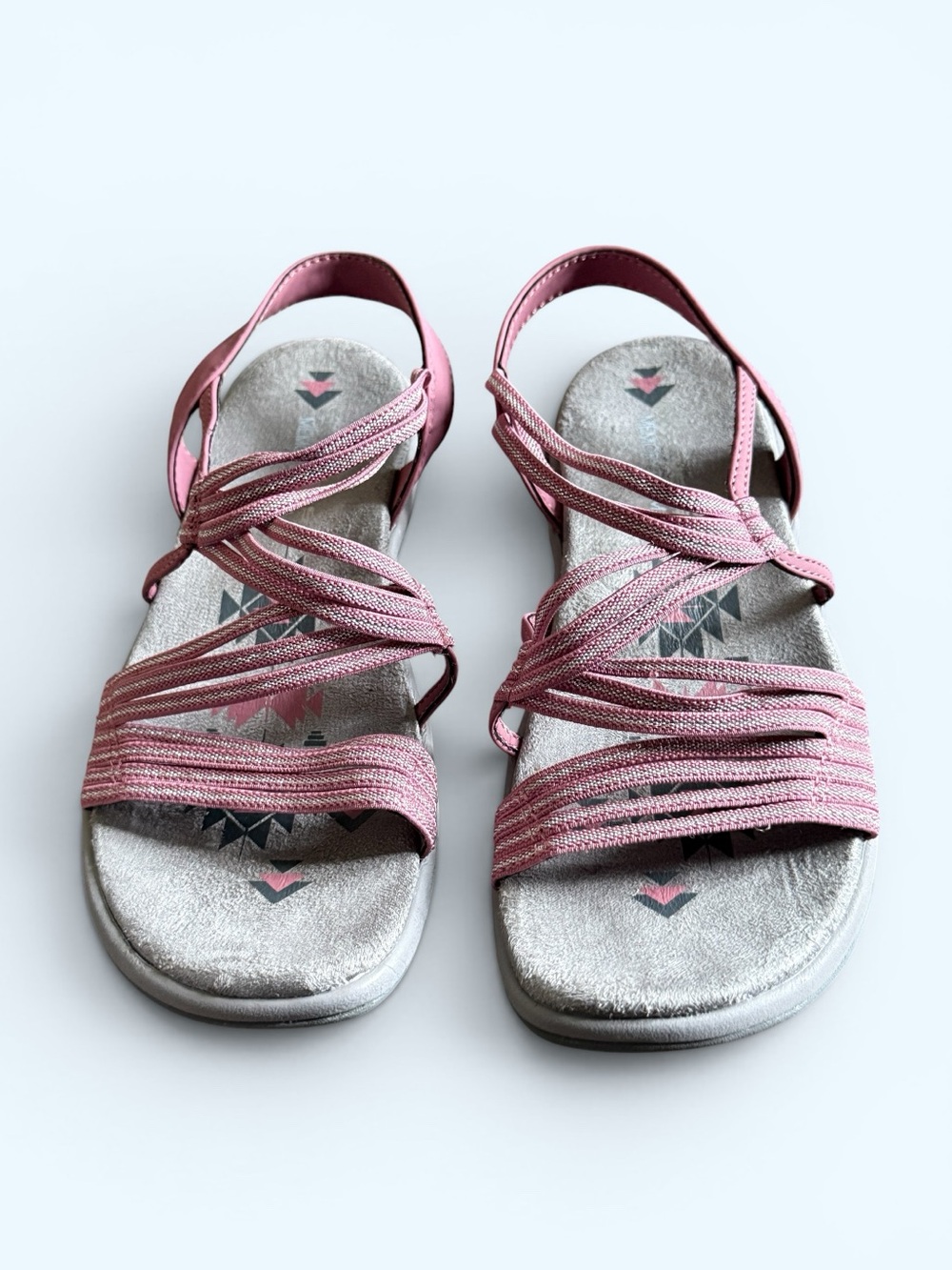 SKECHERS Reggae Slim Comfort Strappy Women's Sandals in Dusty Pink Size 6 Women